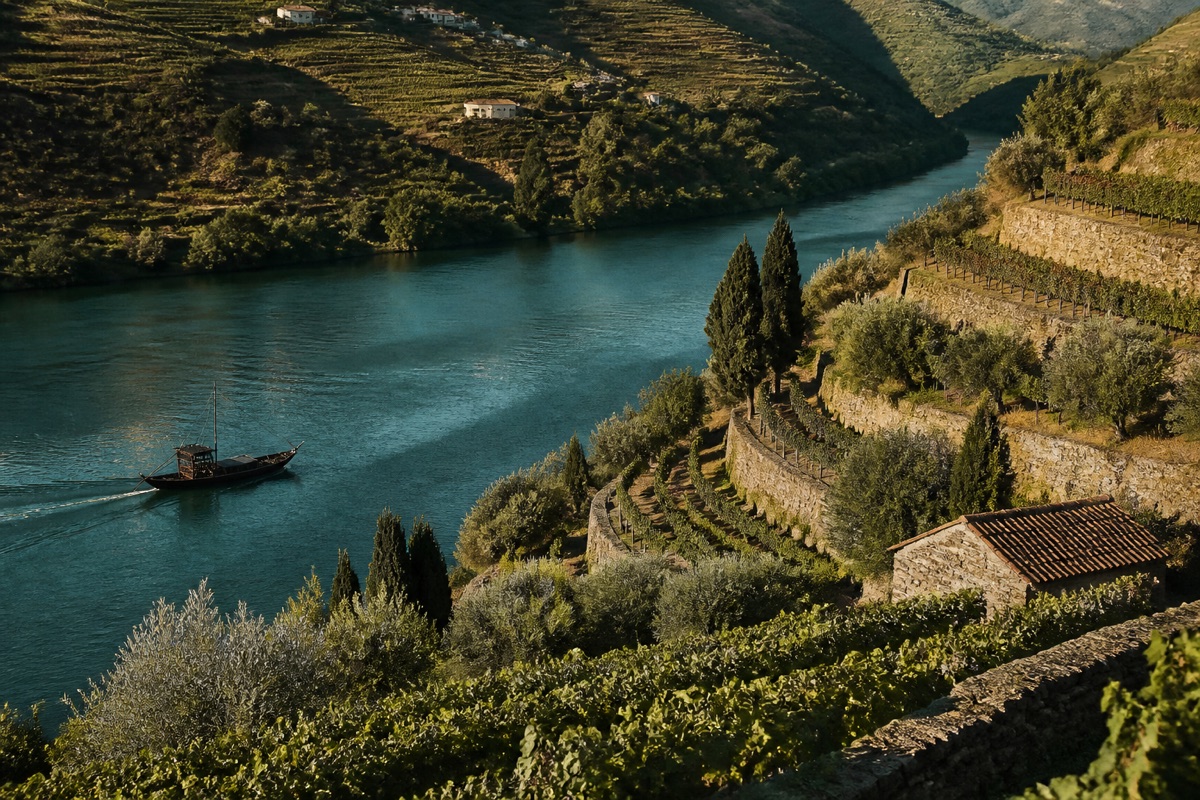 Vale do Douro e barco tradicional